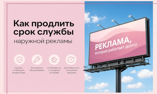 Как продлить срок службы наружной рекламы в  Ростове