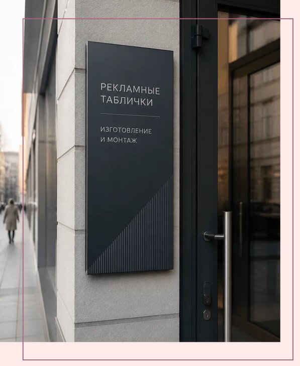 Рекламные таблички в Ростове по цене от 4618 р. | Аванза-Рсв
