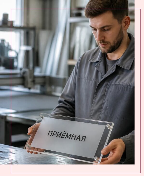 Таблички из оргстекла на заказ в Ростове от 4003 р. | Аванза-Рсв