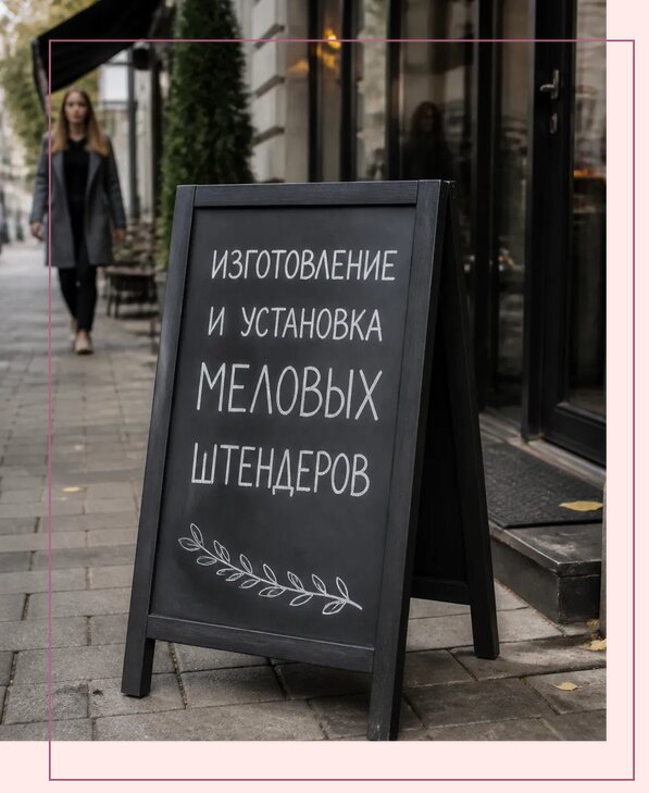 Меловые штендеры в Ростове по цене от 6671 р. | Аванза-Рсв